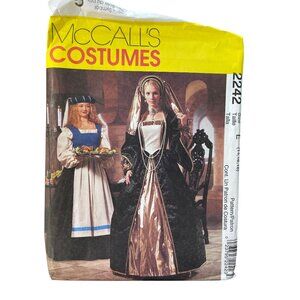 McCalls Misses Renaissance Costume Sizes E (14-16-18) Sewing Pattern 2242 NEW